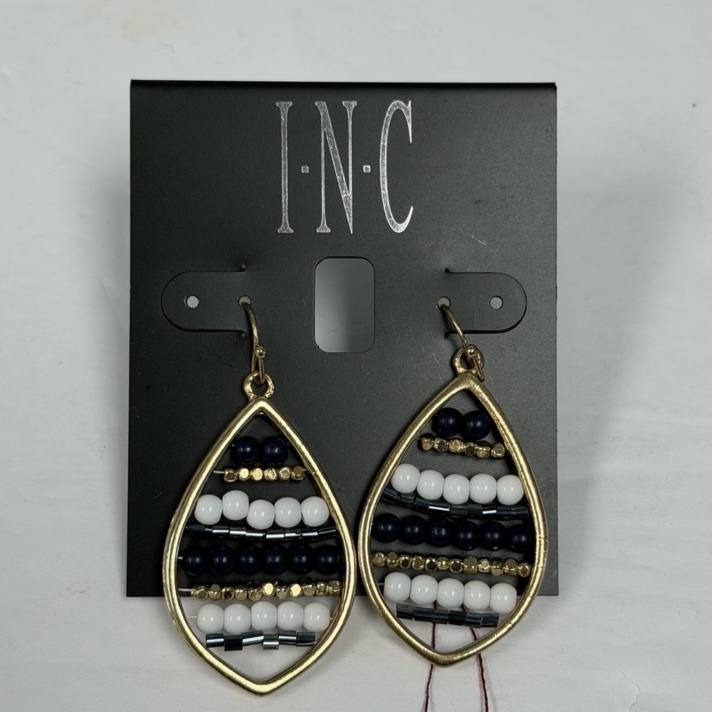 INC Gold-Tone Beaded Earrings Earrings‎